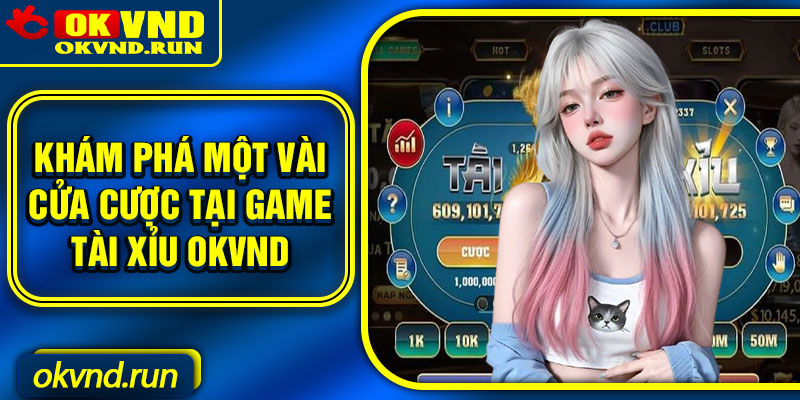 Khám phá một vài cửa cược tại game Tài xỉu Okvnd