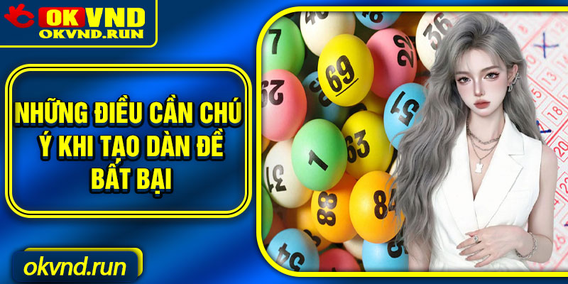 Những điều cần chú ý khi tạo dàn đề bất bại